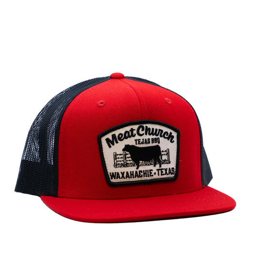 tejas-bbq-patch-hat-red-black-b5 RedMCwCowFlatBill.jpg